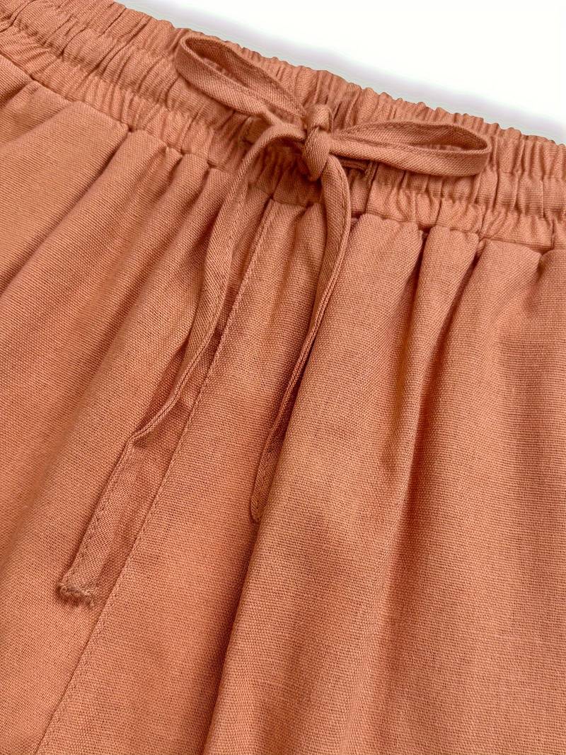Tina - Pantalones de Lino Relax