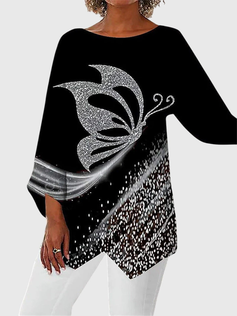 Alayah™ | Elegante Top de Cuello Redondo