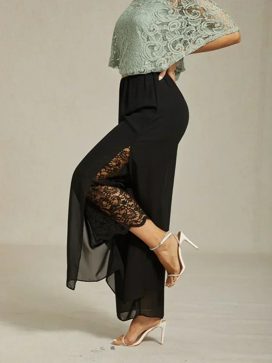 Fluressa | Pantalones de Fluidez con Dobladillo Rendido