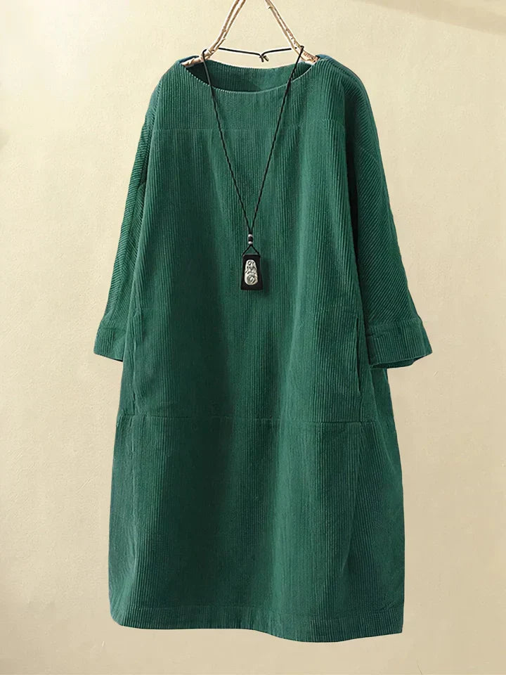 Túnica de pana vintage cómoda