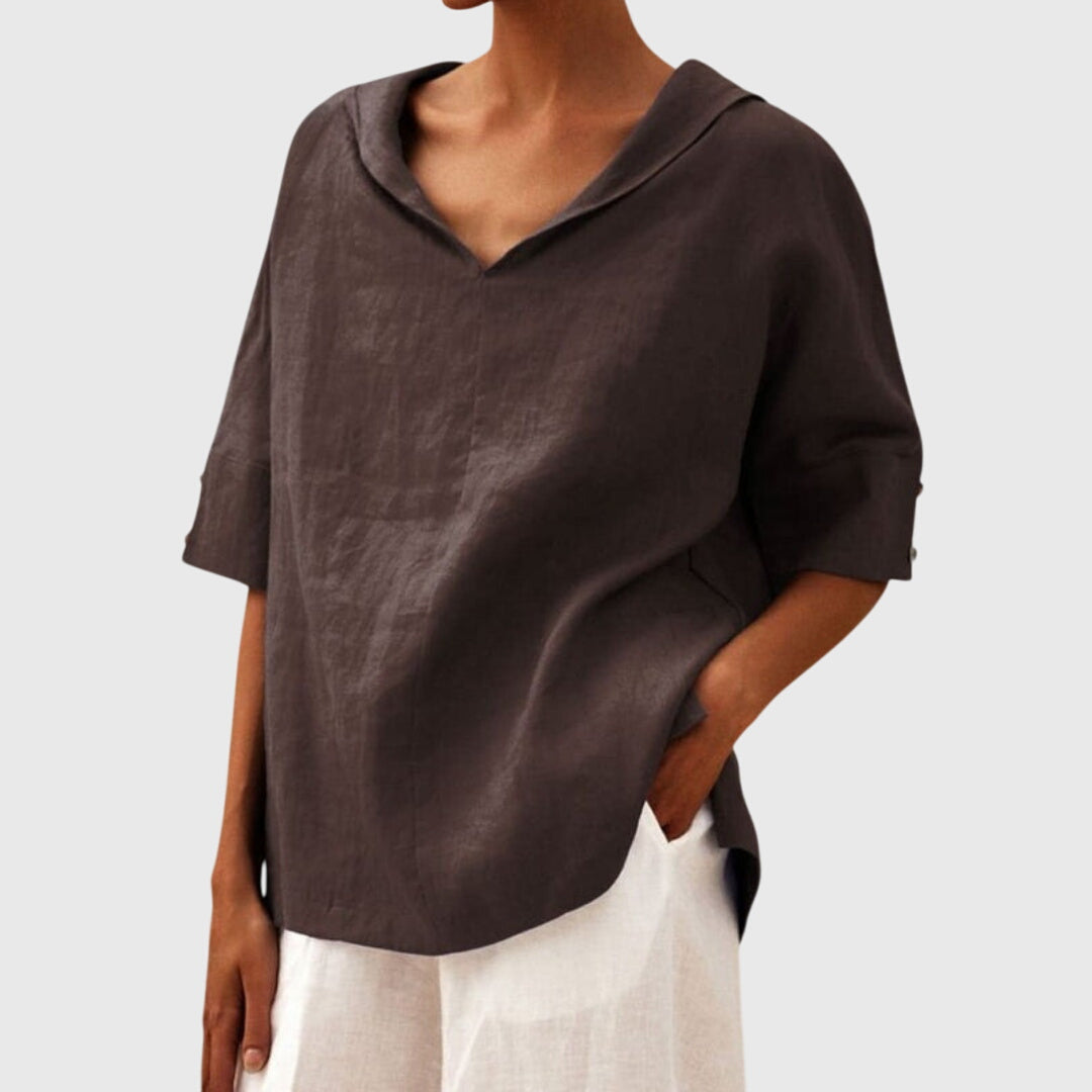 Joanna™ | Blusa Casual de Corte Suelto