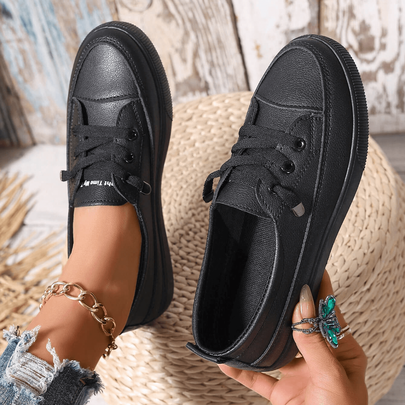 Nora - Zapatos ortopédicos con cordones