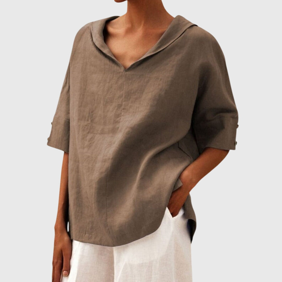 Joanna™ | Blusa Casual de Corte Suelto