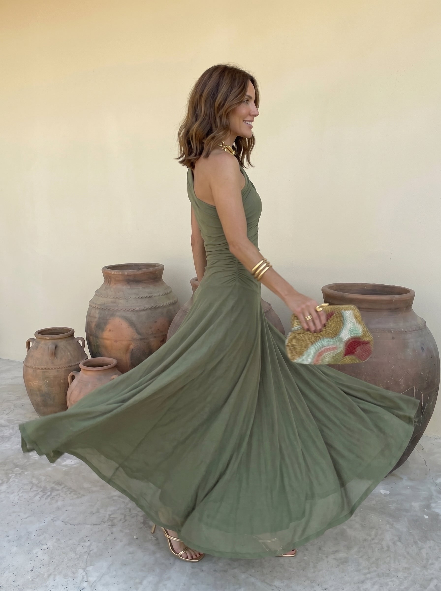 Vestido Mirelle de un solo hombro
