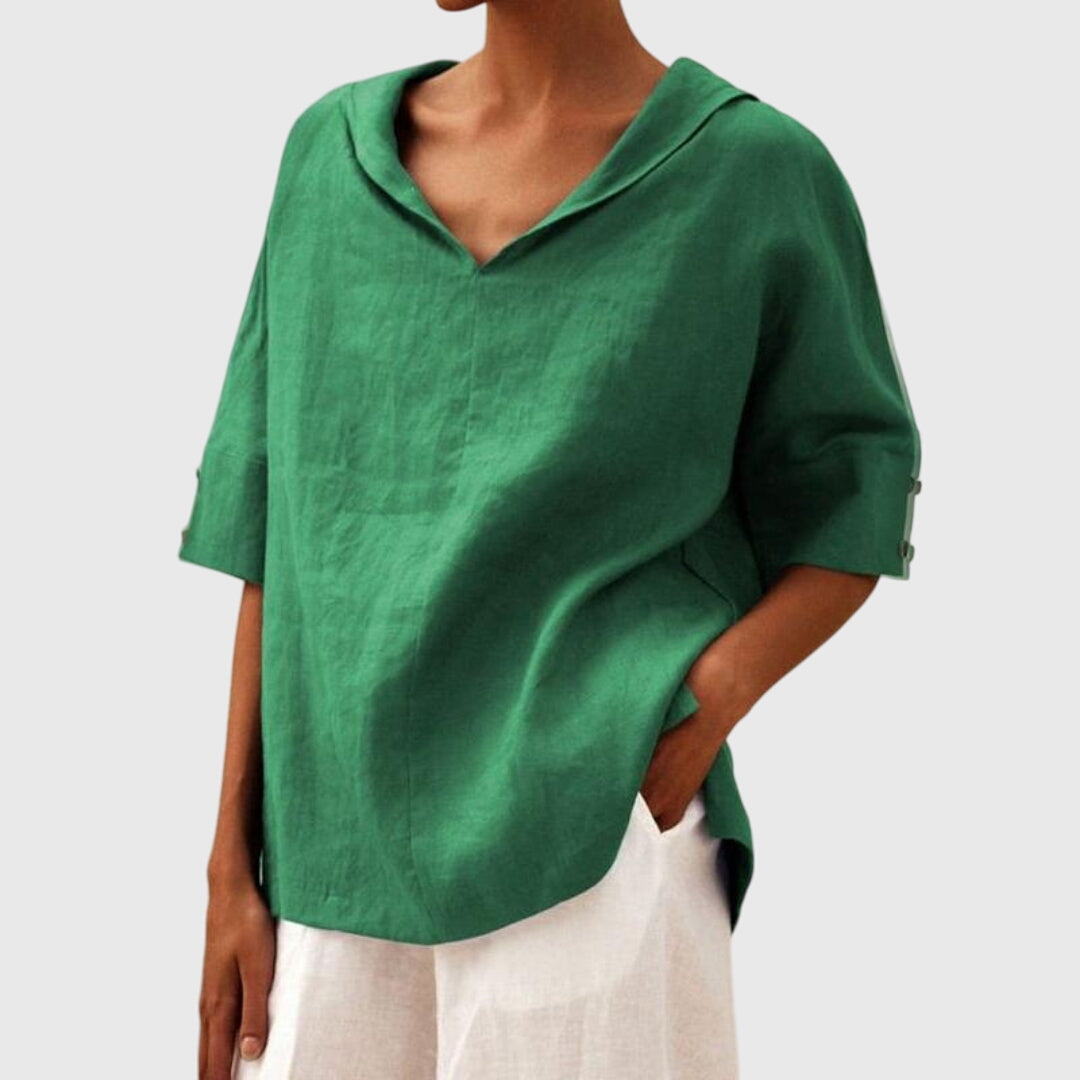 Joanna™ | Blusa Casual de Corte Suelto