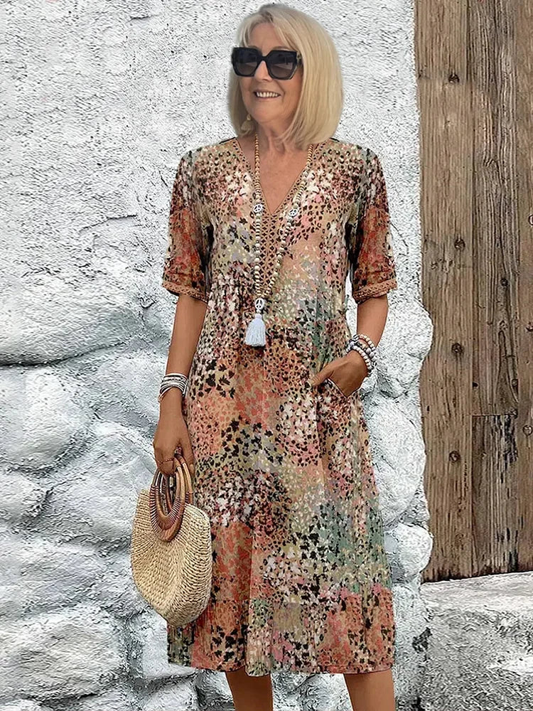 Sommerfeld | Vestido midi ligero con escote en V