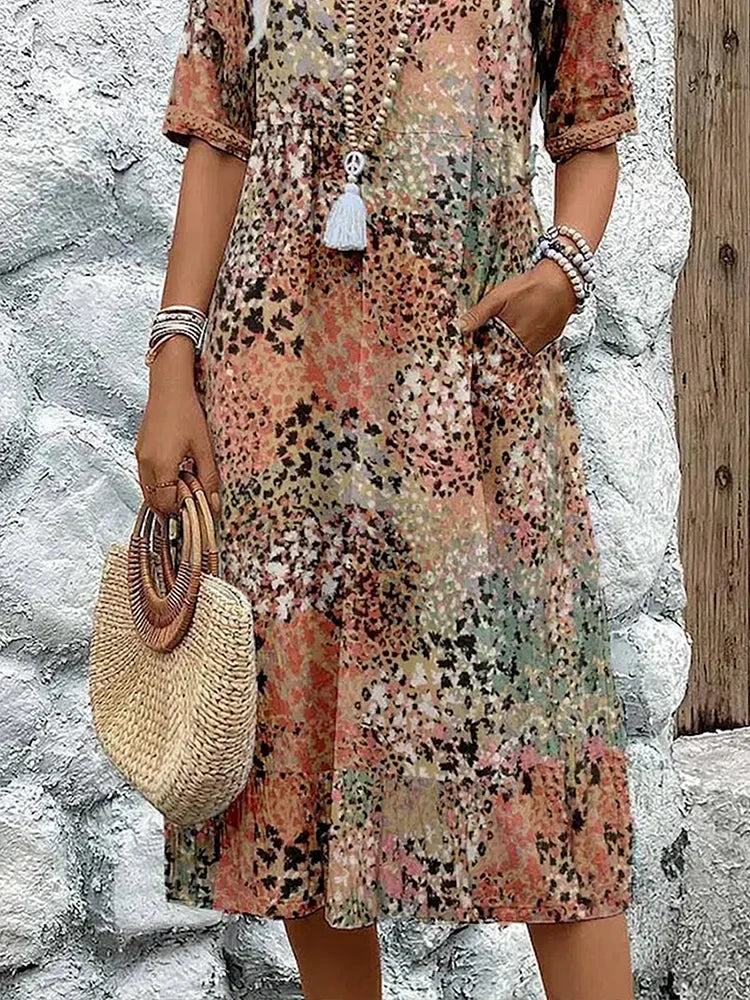 Sommerfeld | Vestido midi ligero con escote en V
