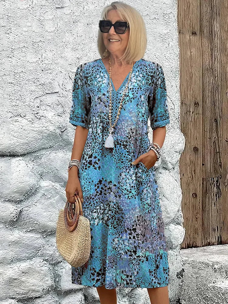 Sommerfeld | Vestido midi ligero con escote en V