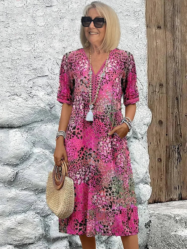 Sommerfeld | Vestido midi ligero con escote en V