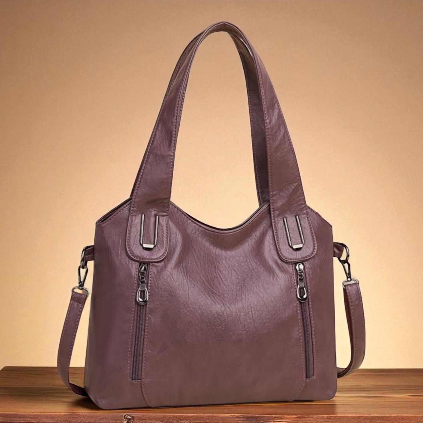 Bolso de mano retro para documentos