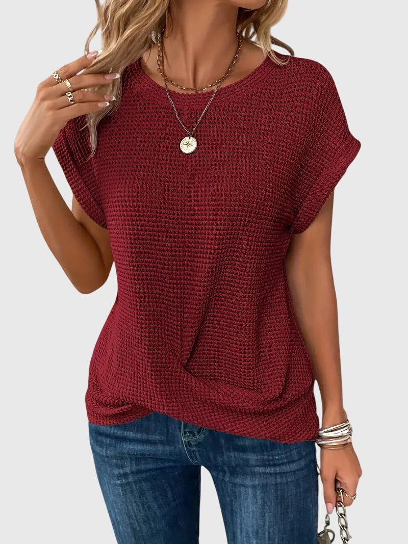Isa™ | Blusa Elegante con Cuello Redondo
