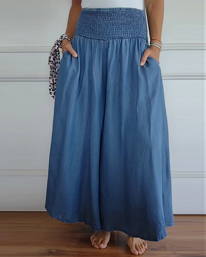 Jasper | Pantalones de Cintura Alta Smock