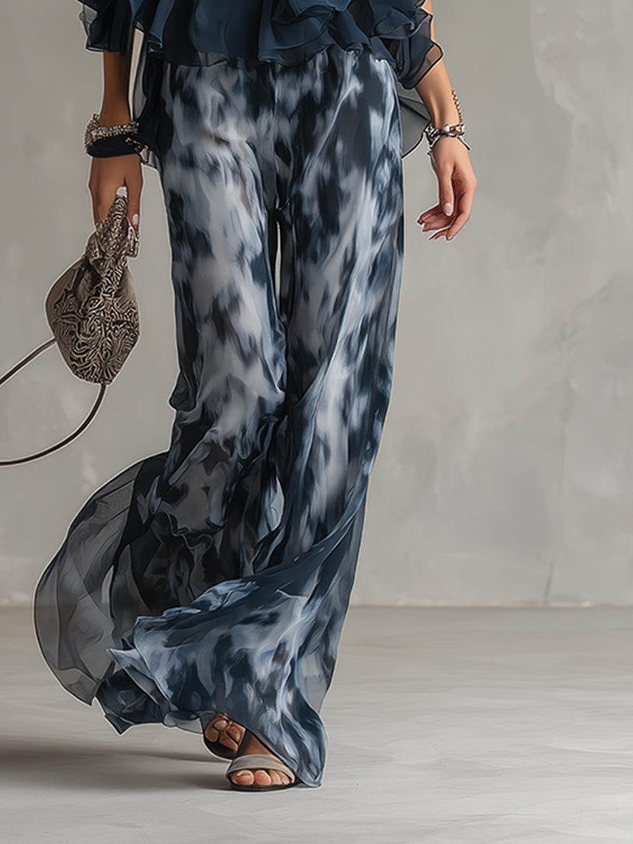 Élise | Conjunto elegante y ligero con top fluido y pantalón amplio