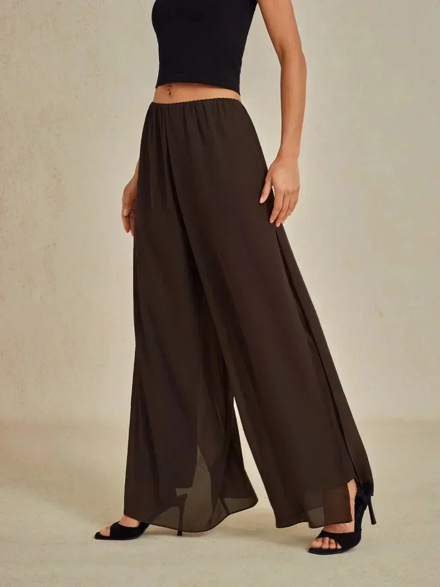 Fluressa | Pantalones de Fluidez con Dobladillo Rendido