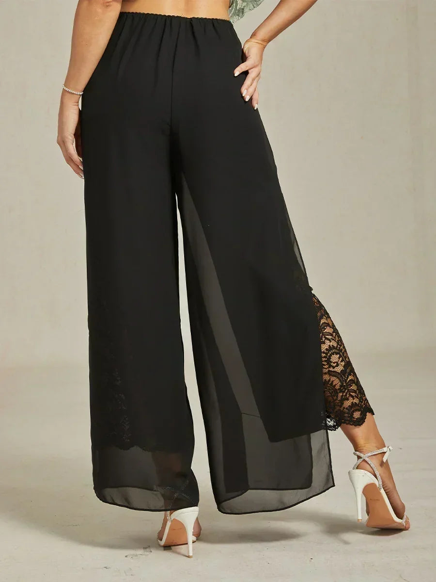 Fluressa | Pantalones de Fluidez con Dobladillo Rendido
