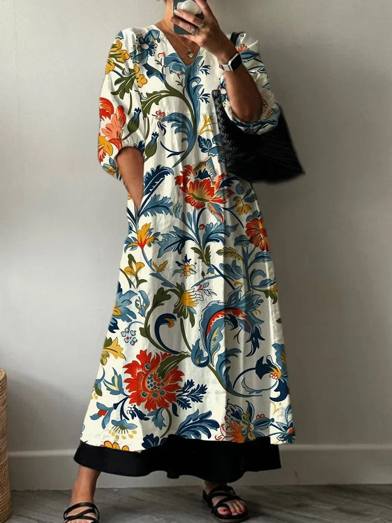 Vestido Elegante Estampado Carol