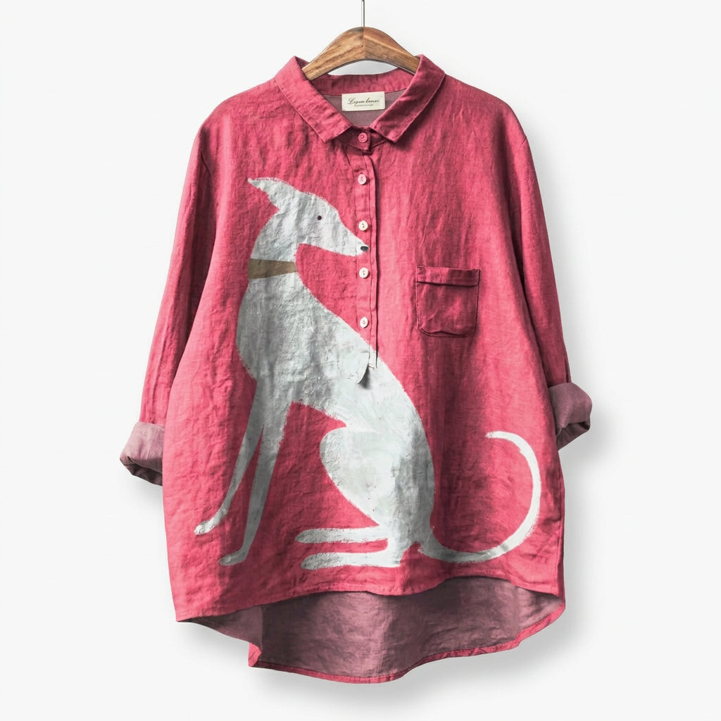 Palmira | Camisa de lino atemporal con impresión