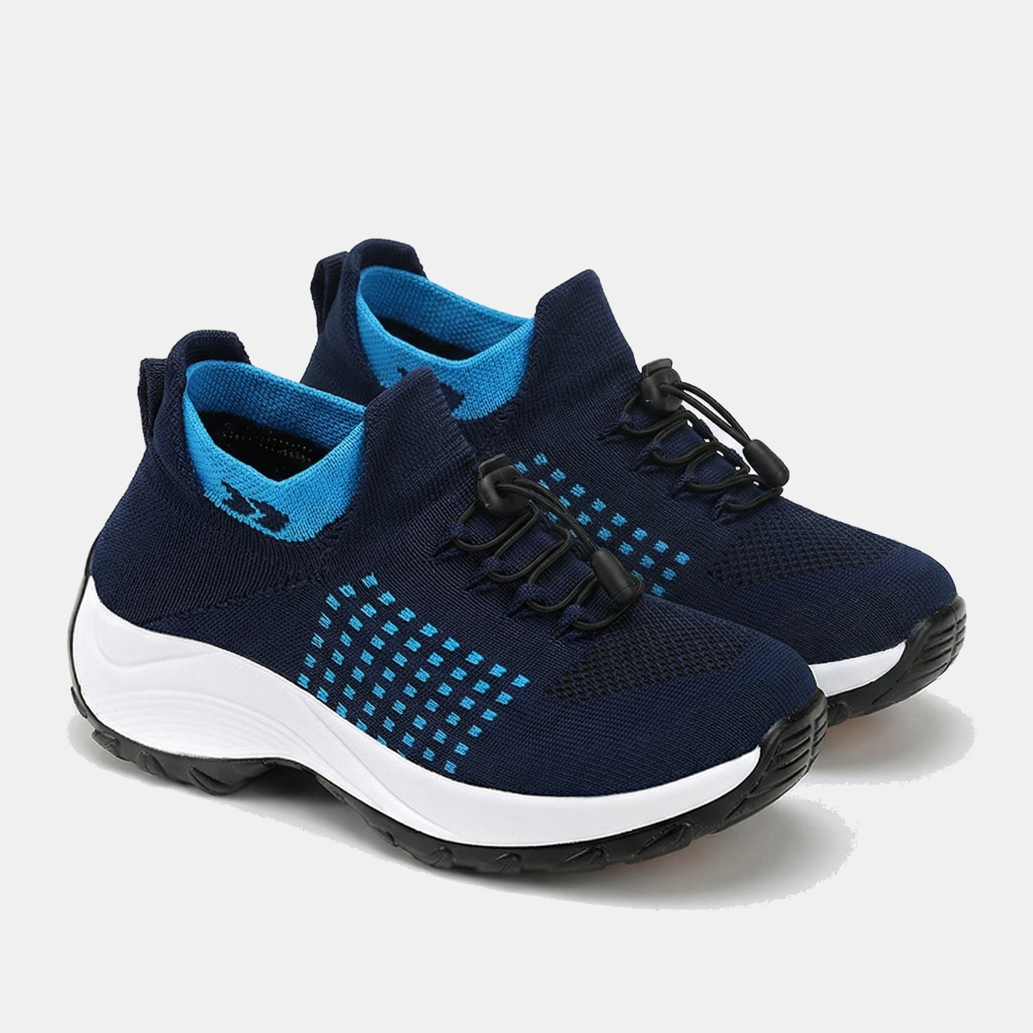 Zapatos ortopédicos Ambulo de tejido de punto - Azul Marino