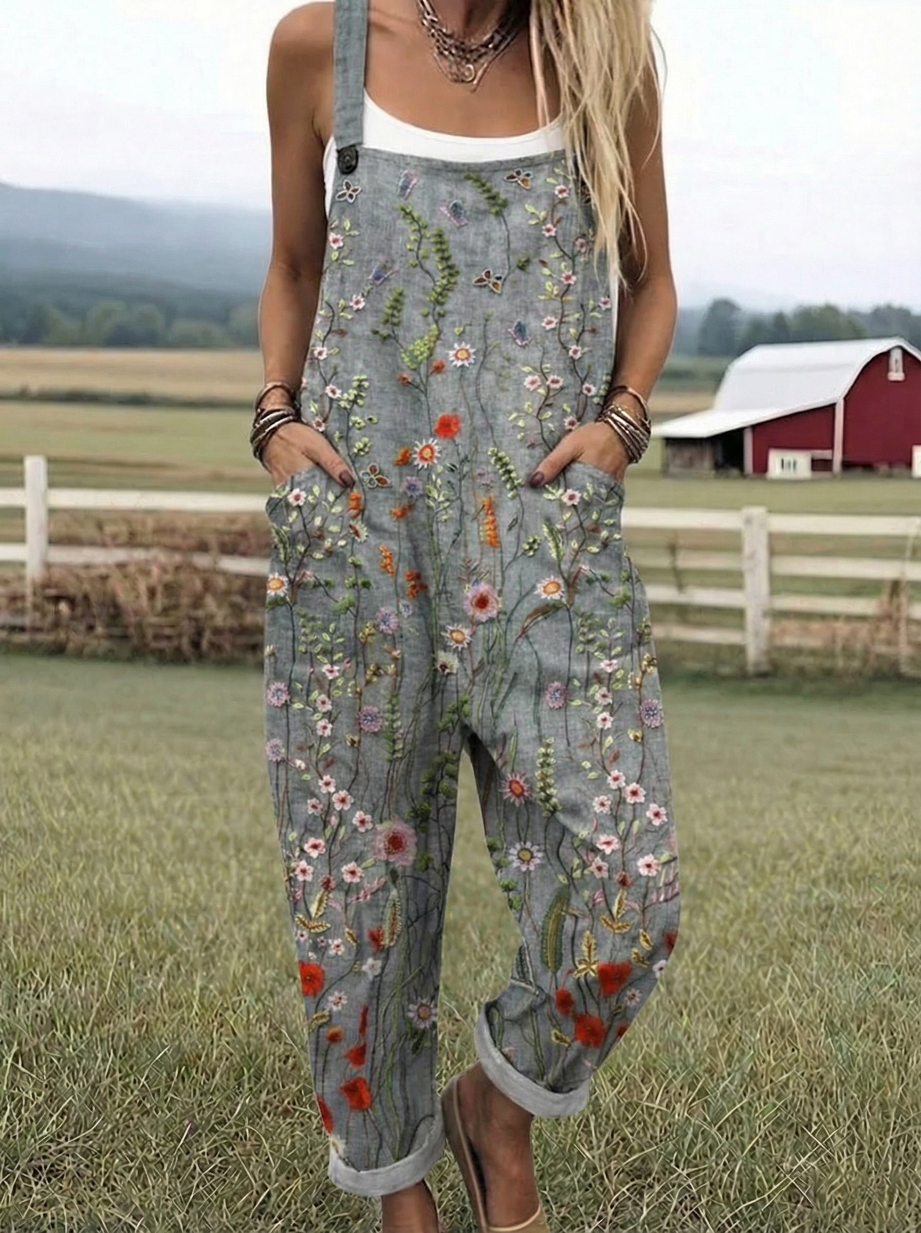 LS™ | Pantalones de Jardín Estampados Comfort Fit
