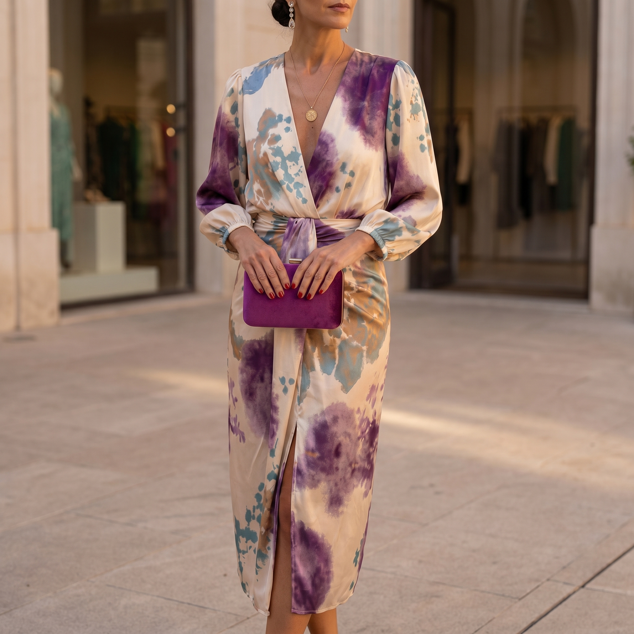 Marta | Vestido Elegante Estampado