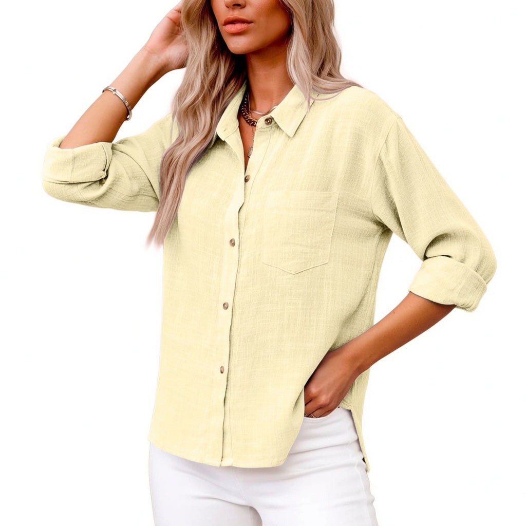 Romane™ — Blusa de algodón elegante con un estilo atemporal