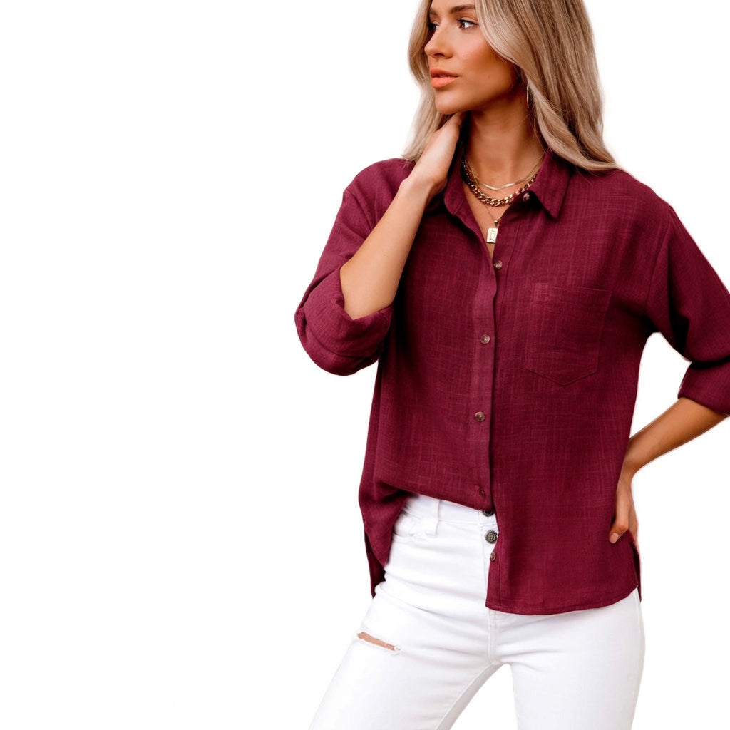 Romane™ — Blusa de algodón elegante con un estilo atemporal
