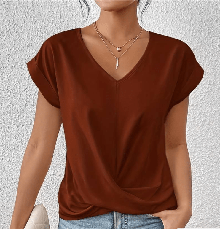 Luna | Top de escote en V con efecto reductor de abdomen