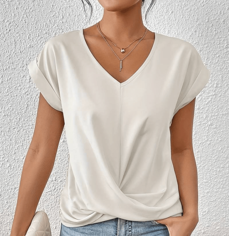 Luna | Top de escote en V con efecto reductor de abdomen