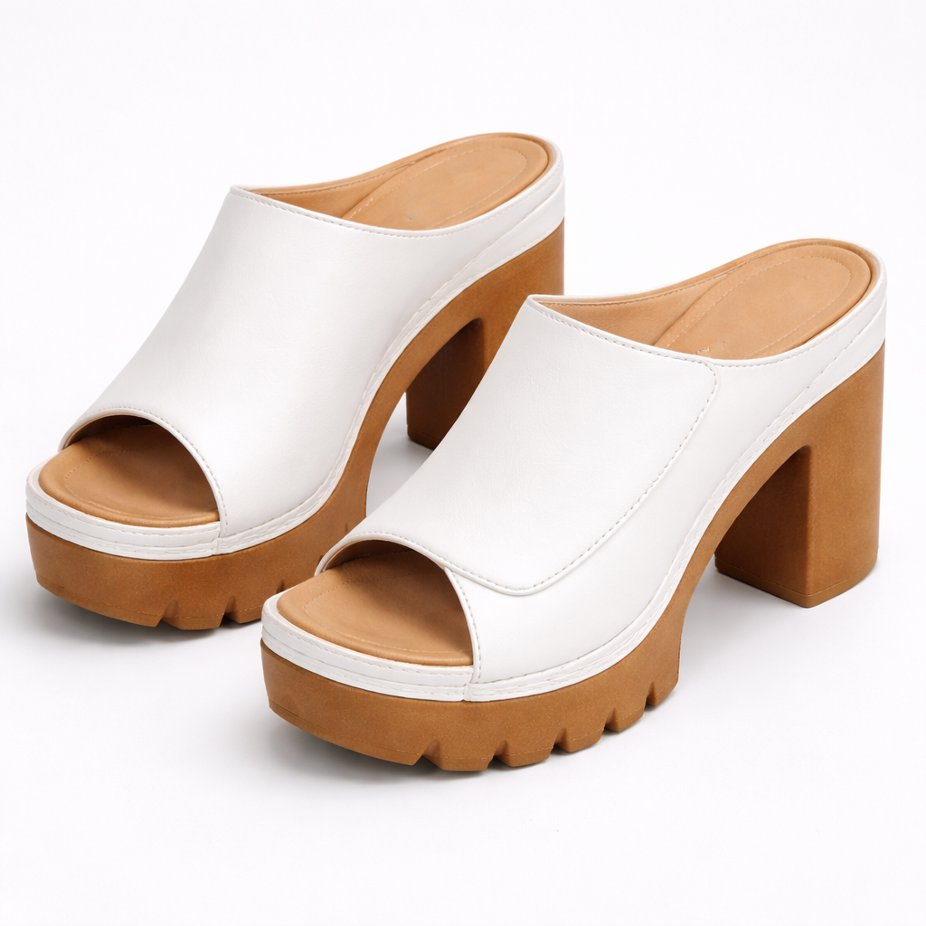 Mizella | Sandalias de Plataforma Elegantes con Tacón Ancho