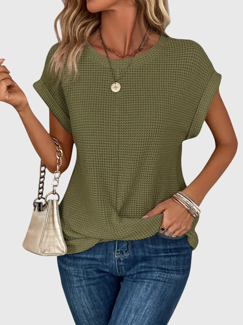 Isa | Blusa Elegante con Cuello Redondo
