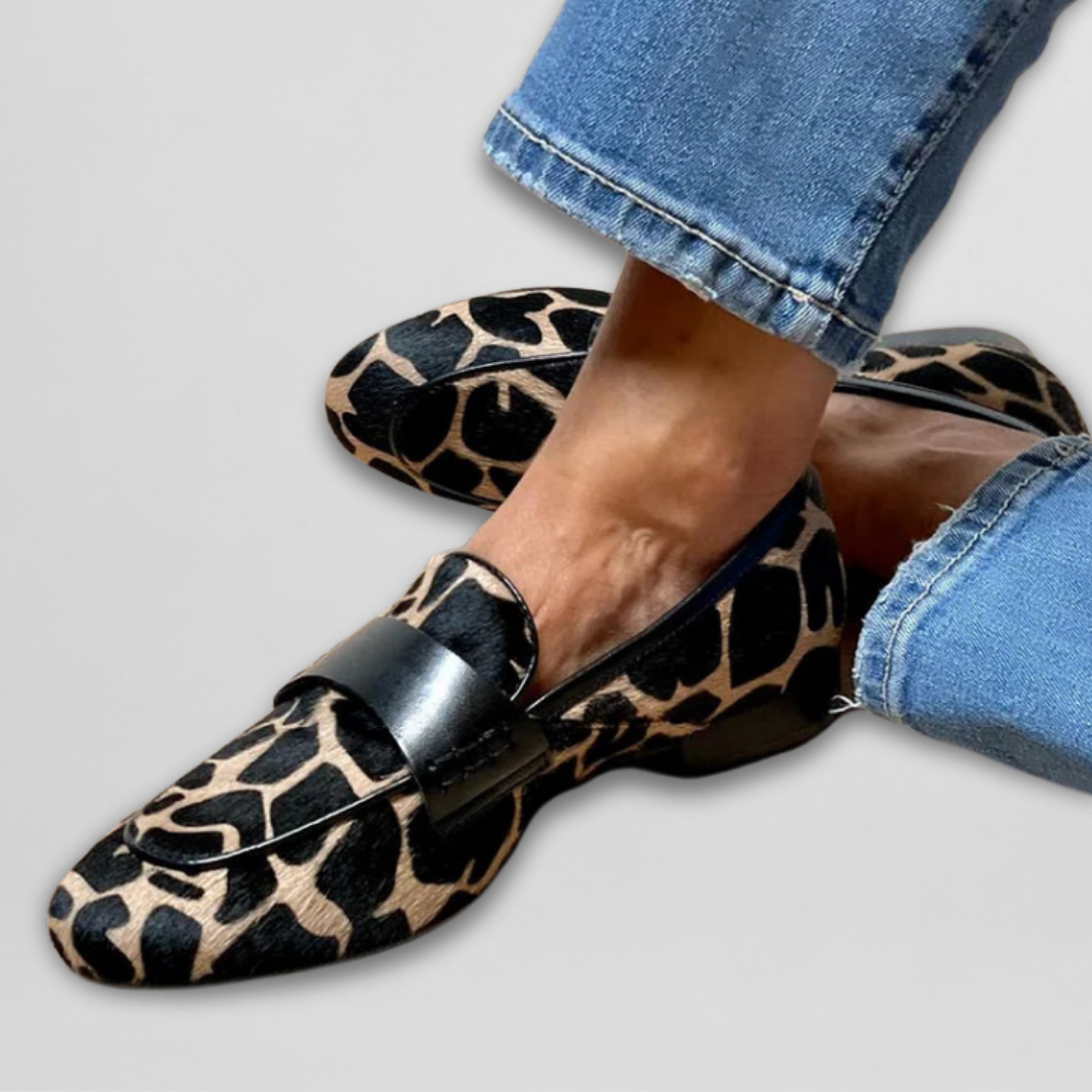 Noemi™ | Mocasín con Estampado Animal