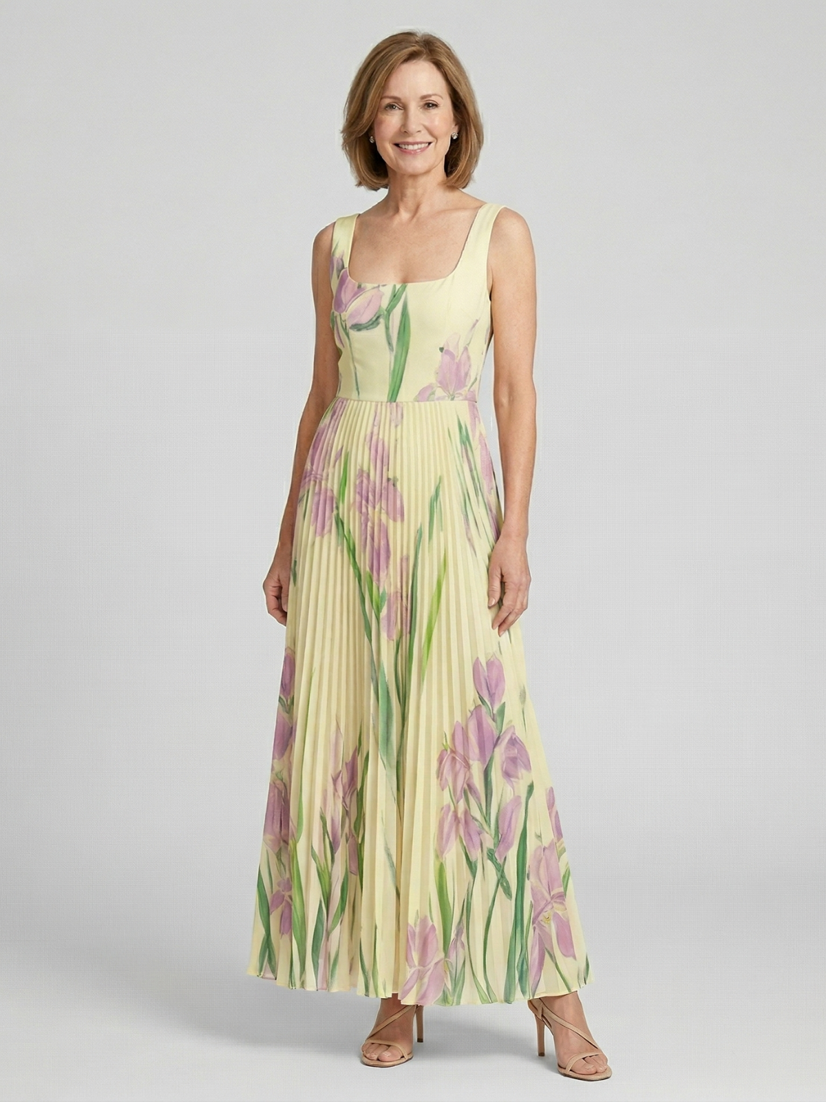 Vestido Maxi A-Line Floral Harper