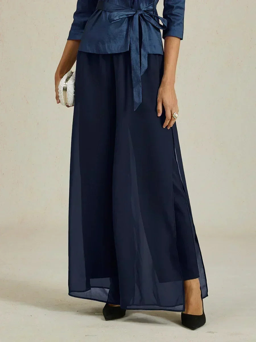Fluressa | Pantalones de Fluidez con Dobladillo Rendido