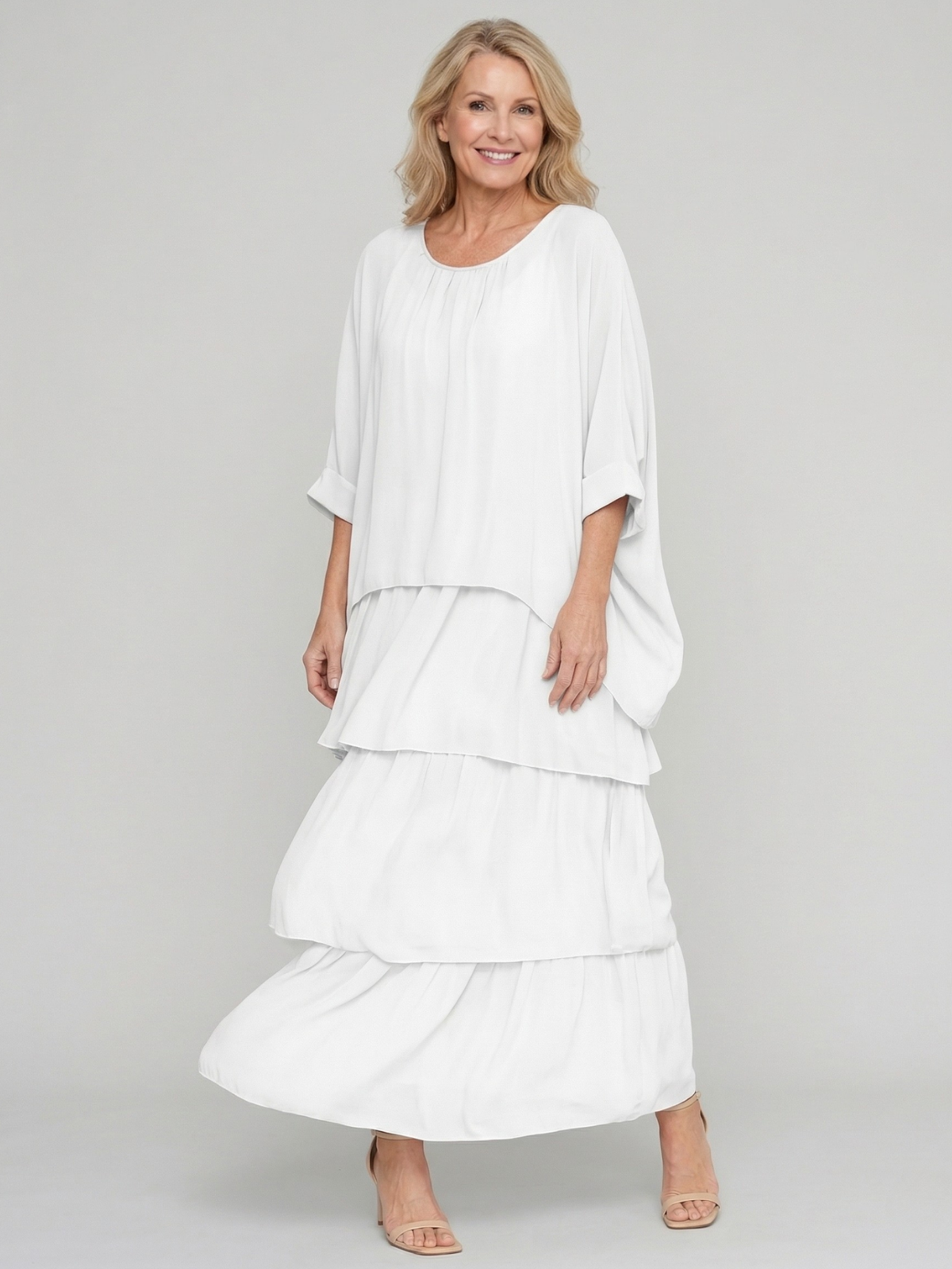 Vestido Maxi Fluido Elegante Luna