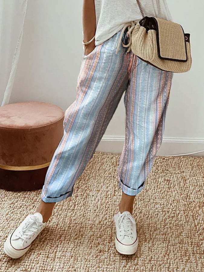 SERELLA – PANTALONES RELAJADOS COSTEROS