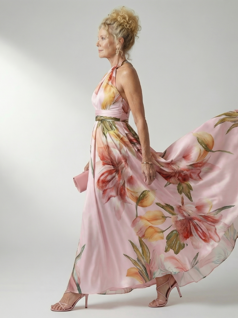 Amiel | Maxi vestido ligero con flores