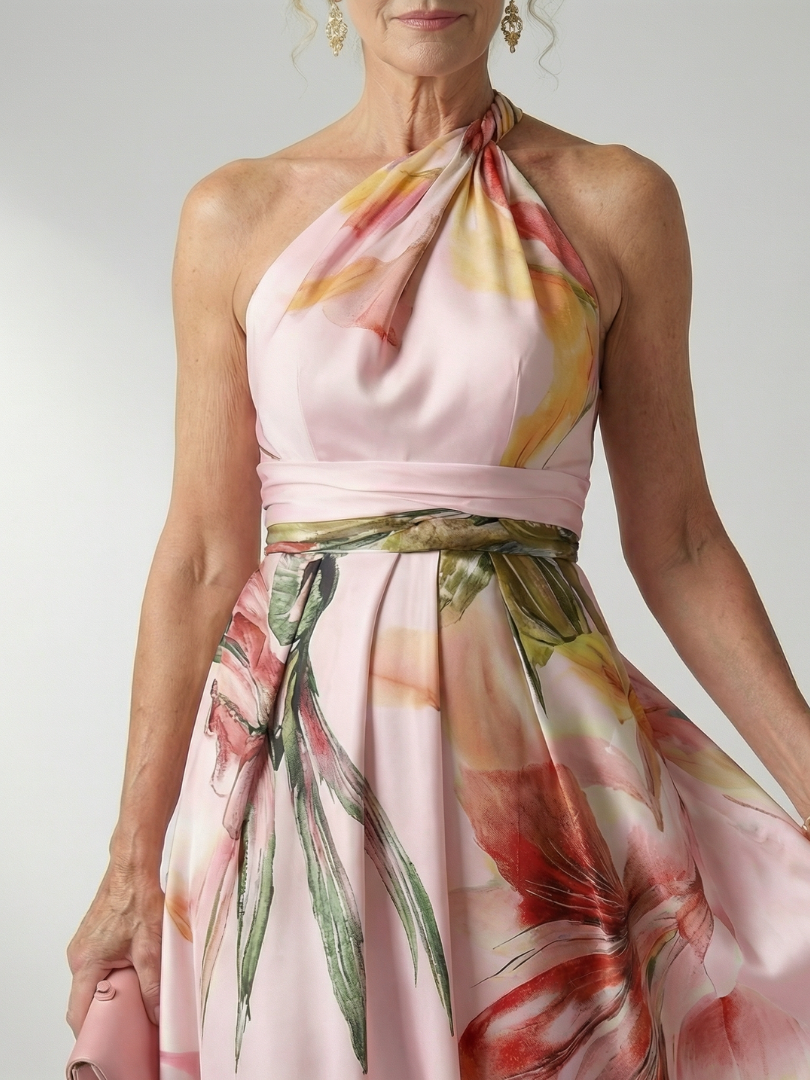 Amiel | Maxi vestido ligero con flores