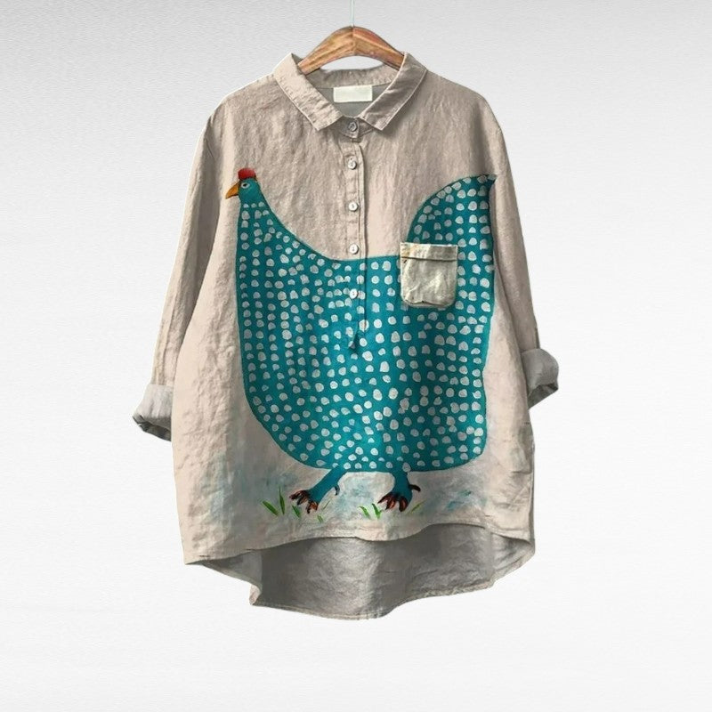 Céline | Blusa de Verano Elegante de Lino