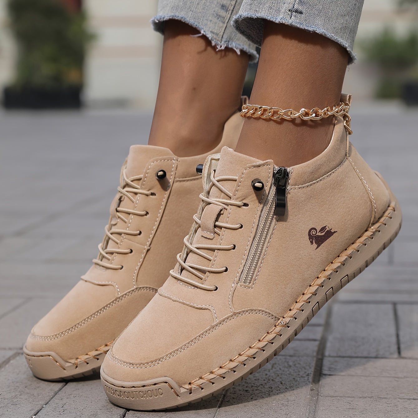 Mila – Zapatillas ortopédicas cómodas + Cremallera