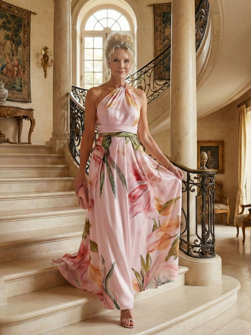 Amiel | Maxi vestido ligero con flores