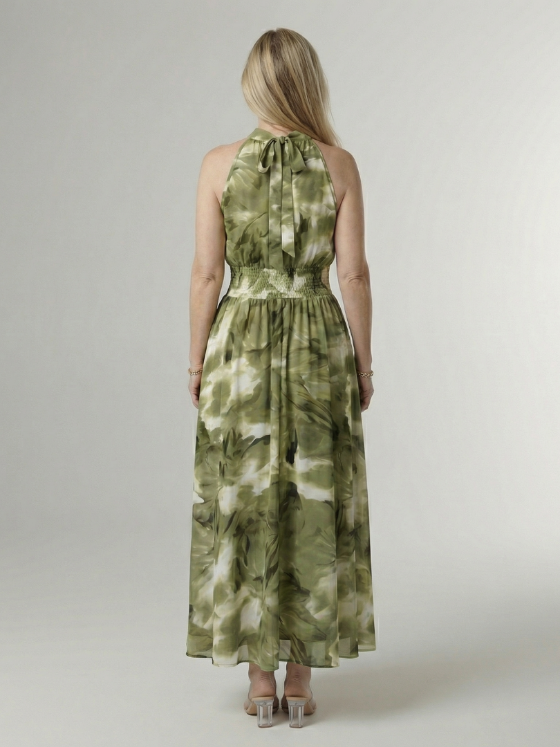 Sylin | Vestido Midi de Tirantes Pintado