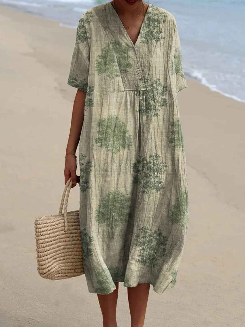 Olivia™ | Vestido de Flujo Floral Vintage