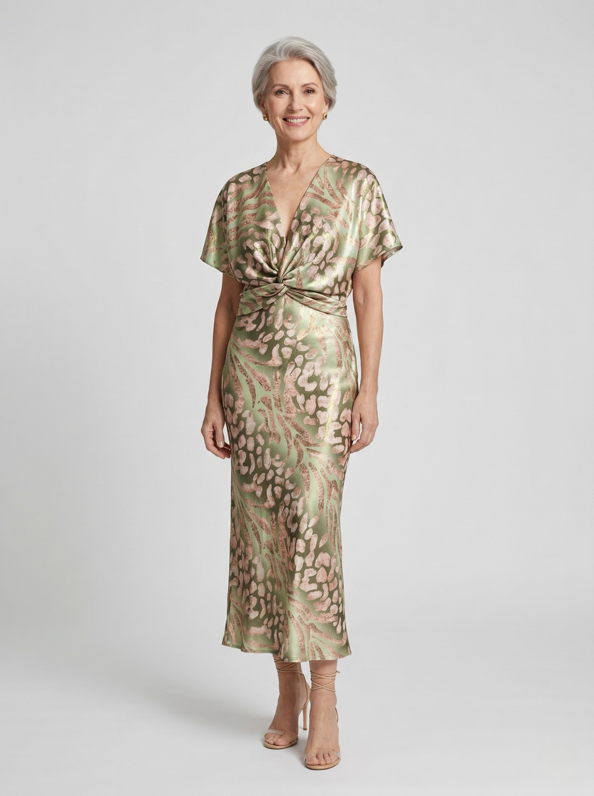 Vestido Midi Bianca de Cobre
