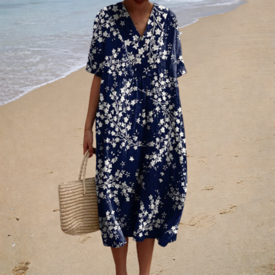 Vestido de Verano Cómodo de Estilo Italiano – Cubriente y Ligero