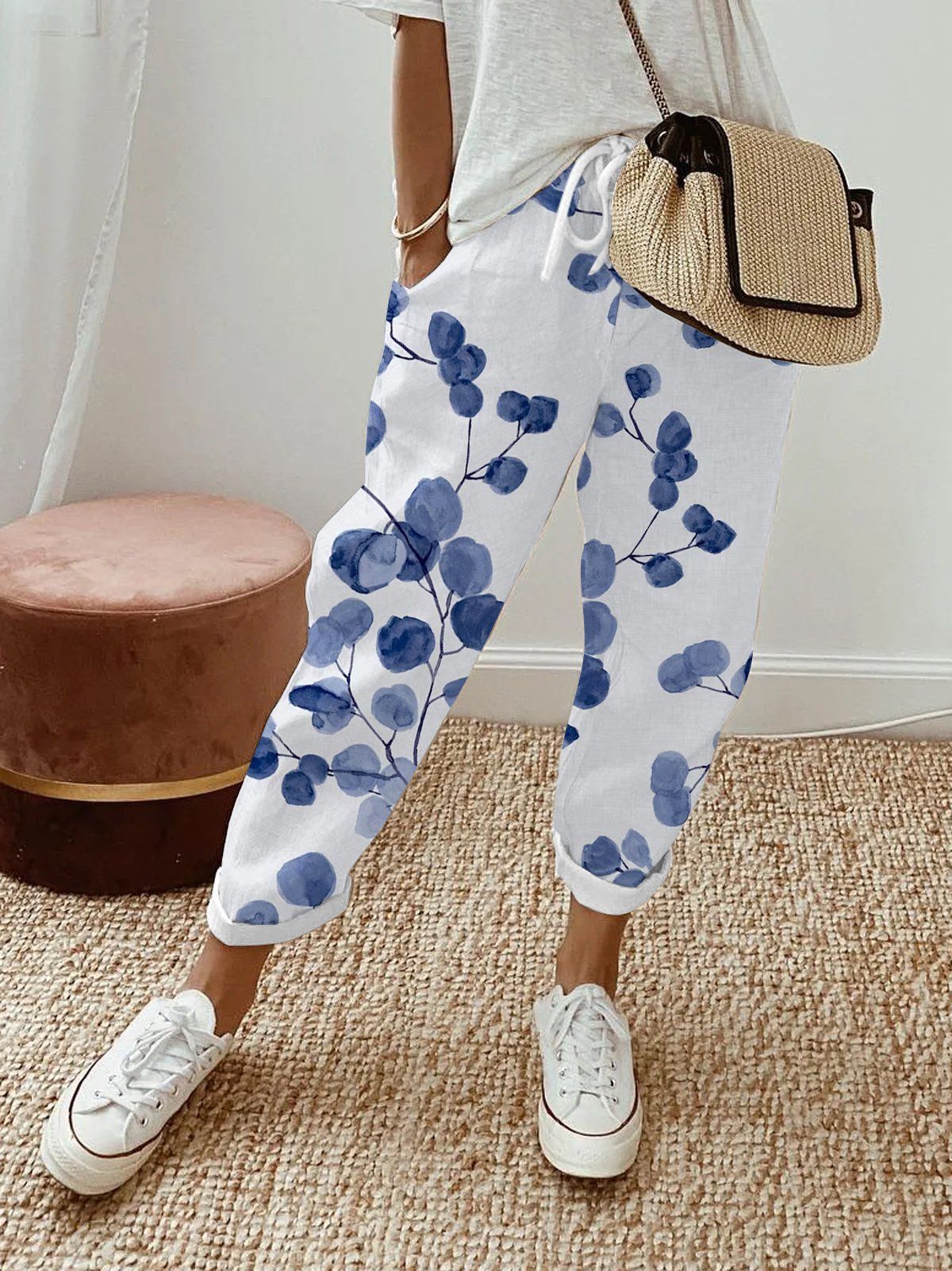 BLUEMORA – PANTALONES BOTÁNICOS RELAJADOS