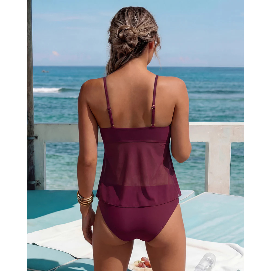 Roos | Tankini de malla fluida