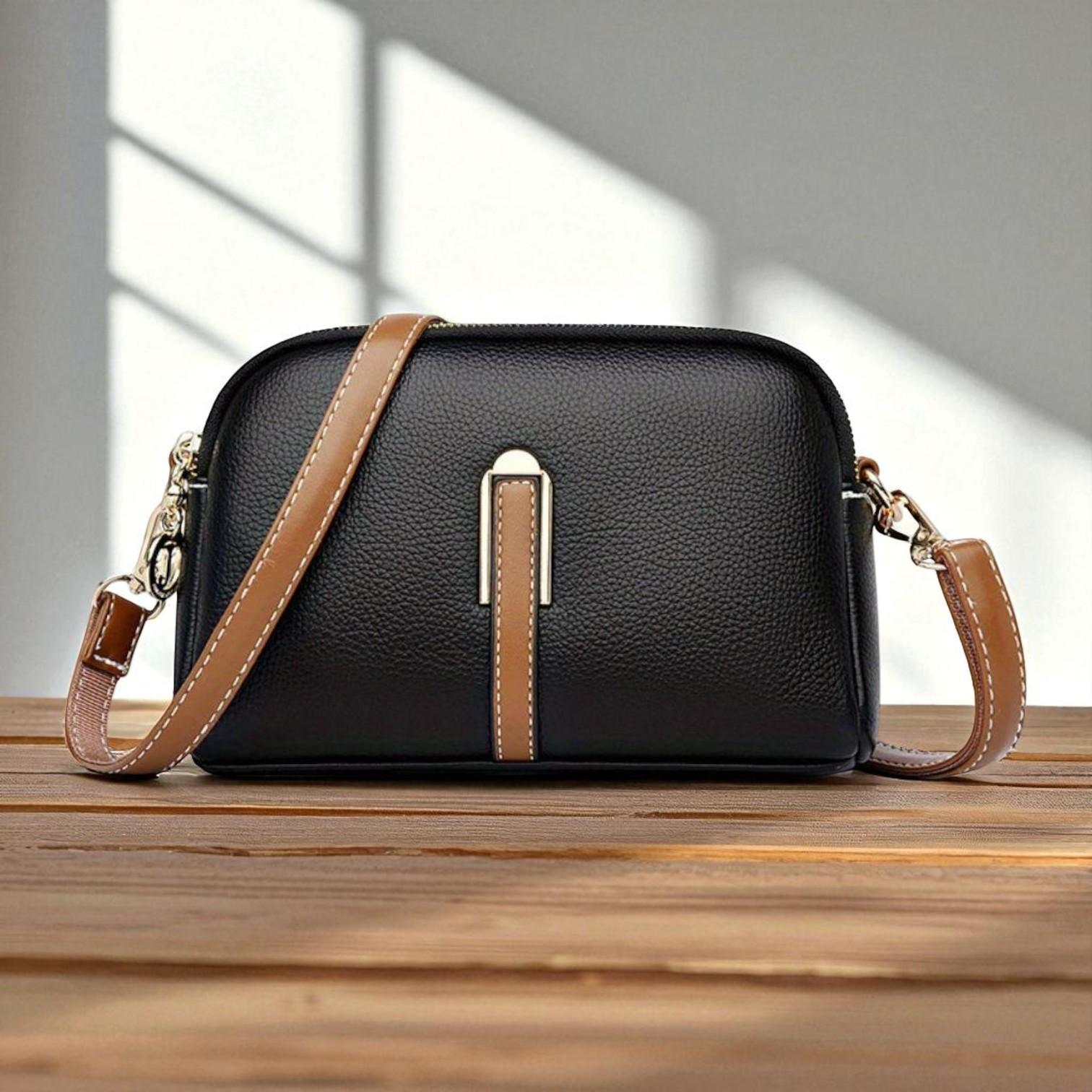 Bolso de hombro con textura "lichi" colorido Míla