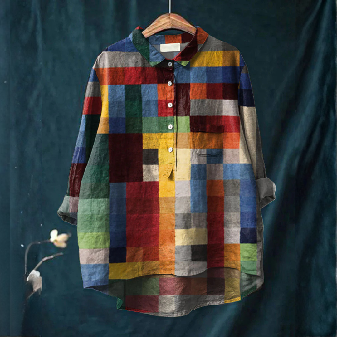 Seraphina™ | Blusa de Lino Estilosa con Estampado