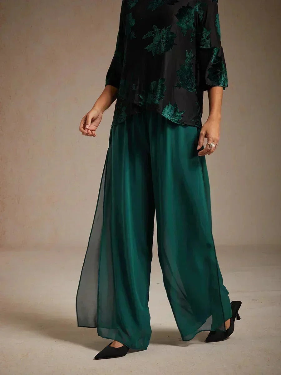 Fluressa | Pantalones de Fluidez con Dobladillo Rendido