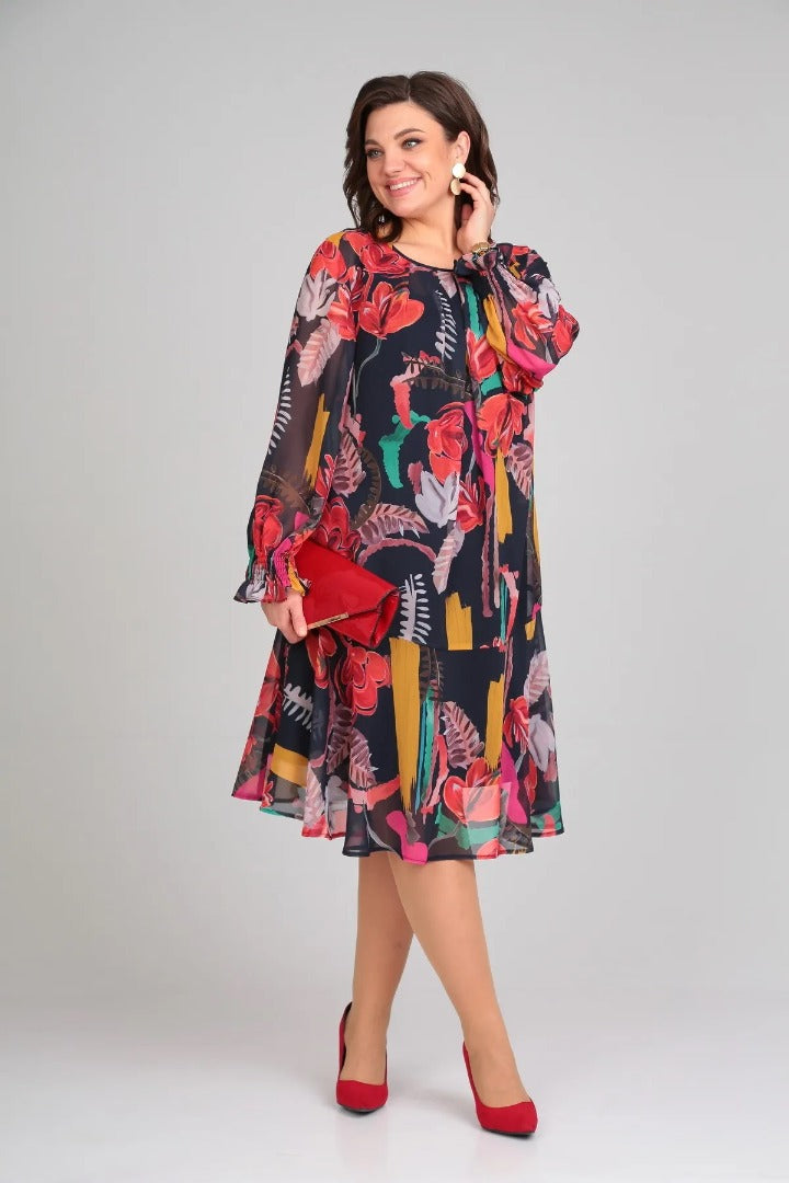 Florine – Vestido floral elegante